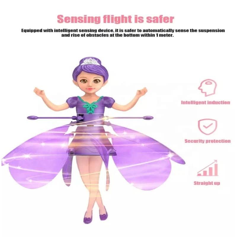GlimmerWing Gesture Controlled Flying Toy With Glowing Lights For Kids