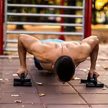 Ergonomiczne poręcze do pompek PivotFlex przyjazne dla stawów do domowego fitnessu
