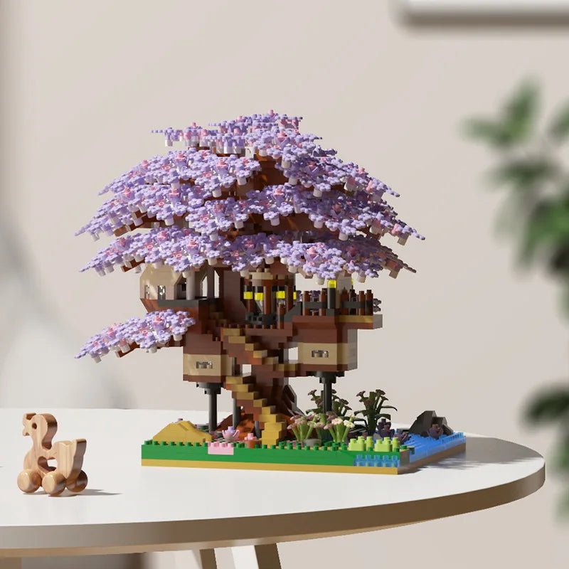 DREAMBLOOM Cherry Blossom Micro Treehouse Set For Imaginative Play