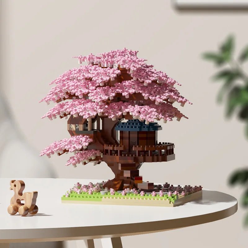 DREAMBLOOM Cherry Blossom Micro Treehouse Set For Imaginative Play