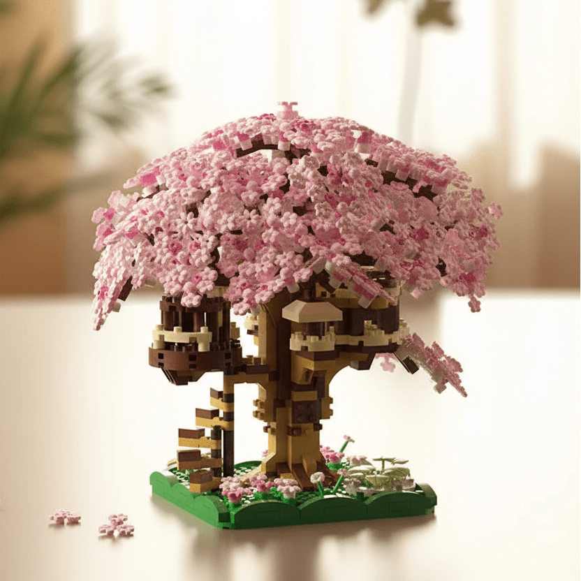 DREAMBLOOM Cherry Blossom Micro Treehouse Set For Imaginative Play