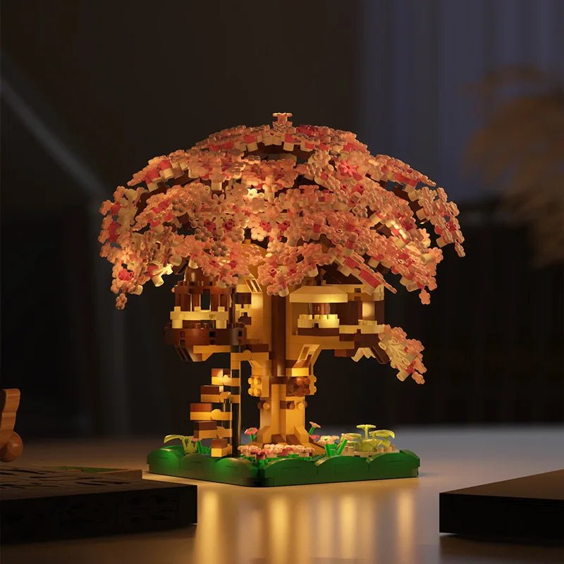 DREAMBLOOM Cherry Blossom Micro Treehouse Set For Imaginative Play