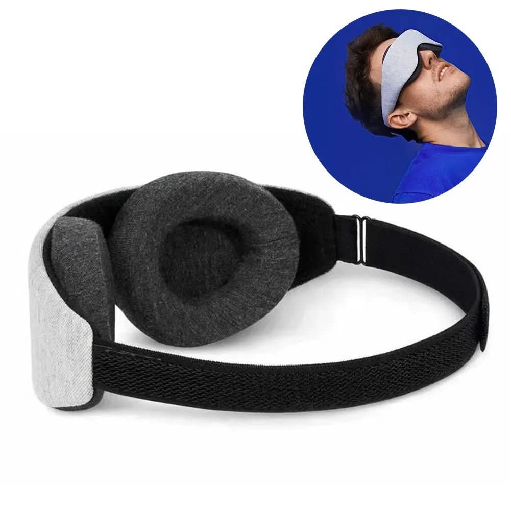 Maschera per occhi DreamFoam in memory foam 3D con coppe oculari regolabili