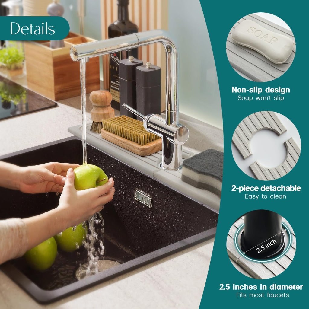 DRYBASE Diatomite Sink Dryer Pad for Cleaner Counters