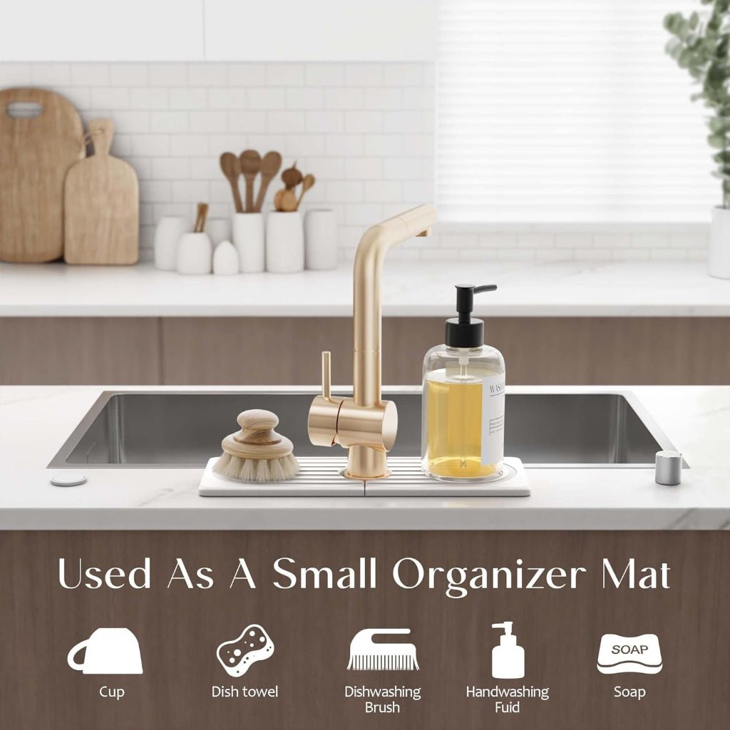 DRYBASE Diatomite Sink Dryer Pad for Cleaner Counters