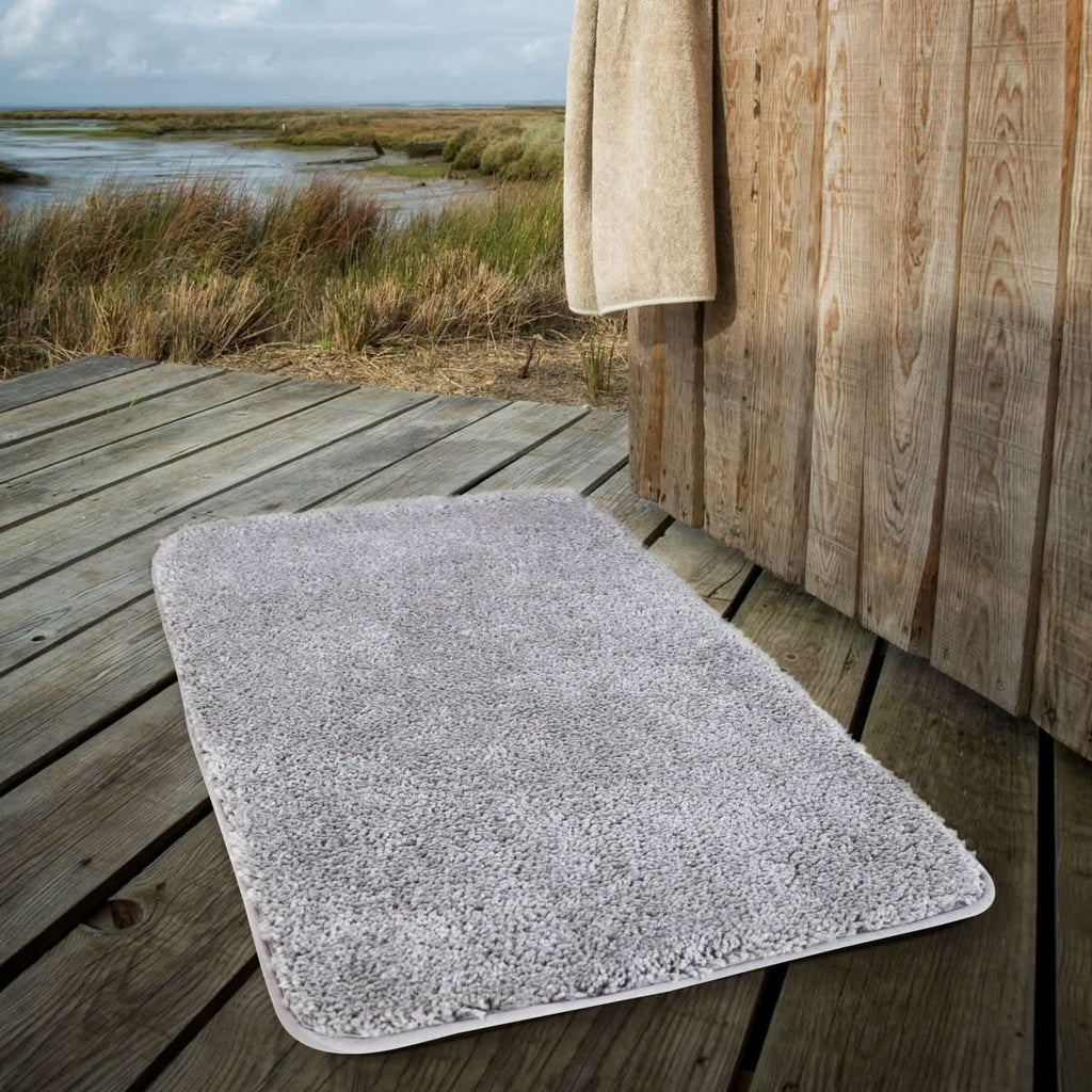 Luxura UltraSoft Bath Mat With Anti Slip Backing And Super Absorbent Microfiber