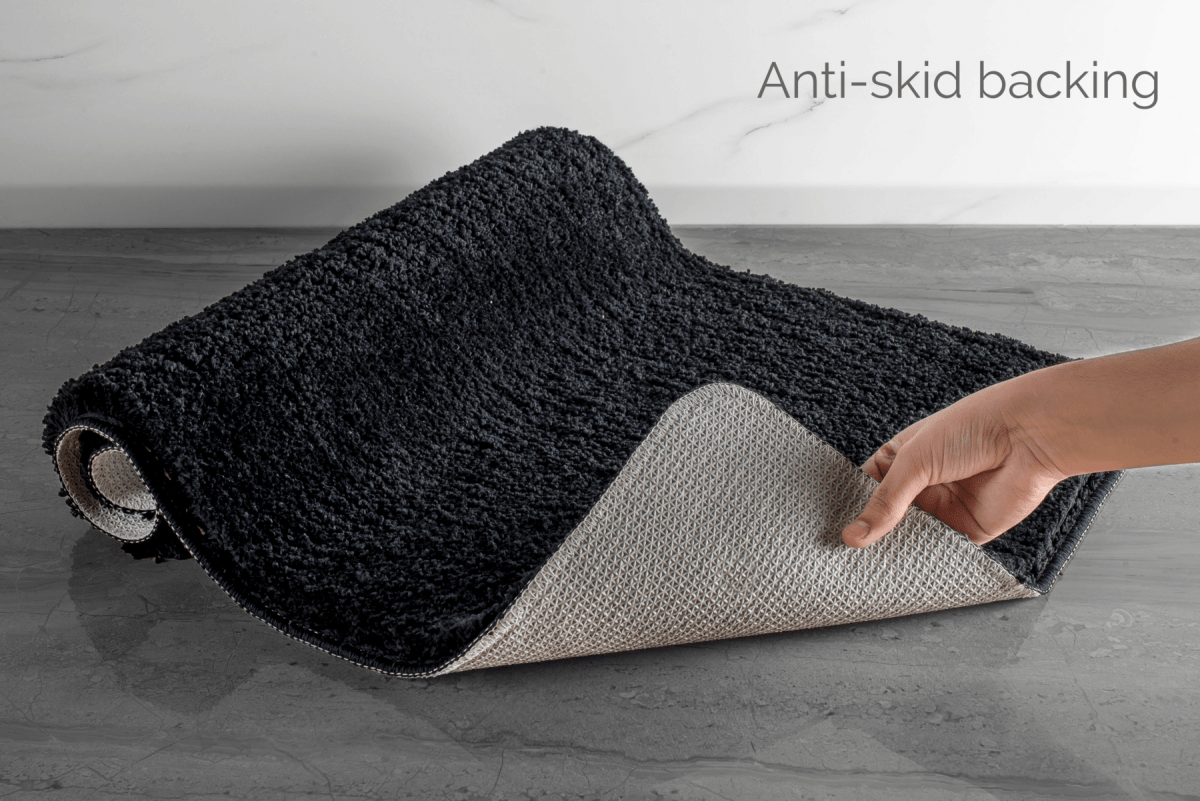 Luxura UltraSoft Bath Mat With Anti Slip Backing And Super Absorbent Microfiber