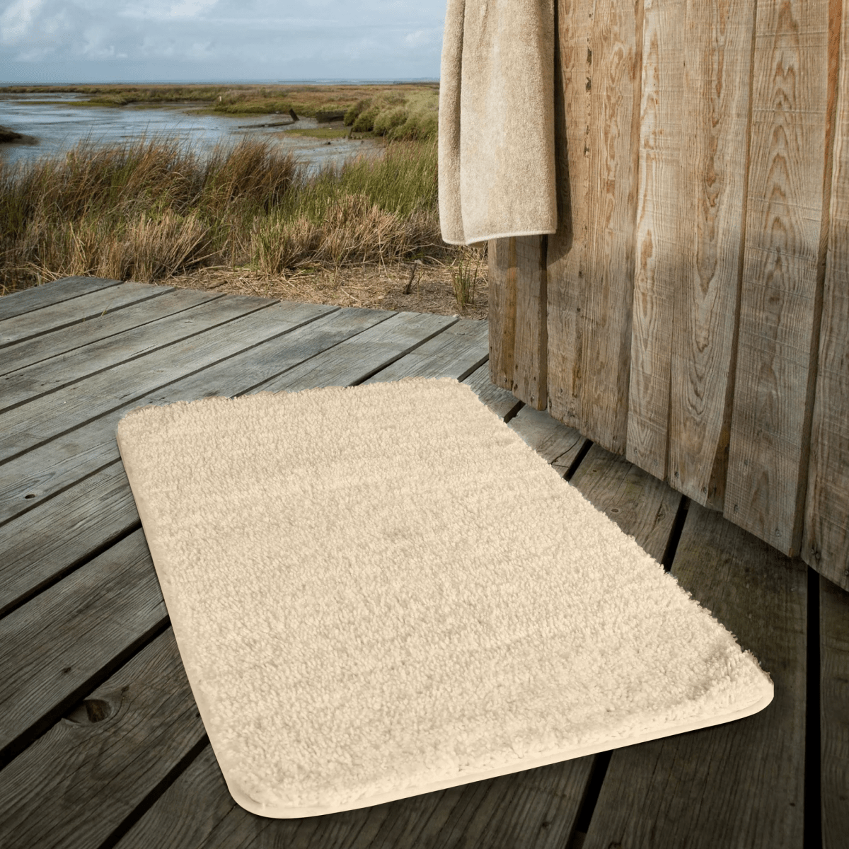 Luxura UltraSoft Bath Mat With Anti Slip Backing And Super Absorbent Microfiber