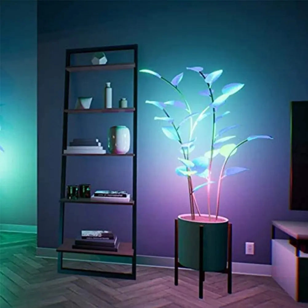 نبات غرفة بإضاءة LED مع 500 ضوء مزاجي يتم التحكم فيه عبر التطبيق