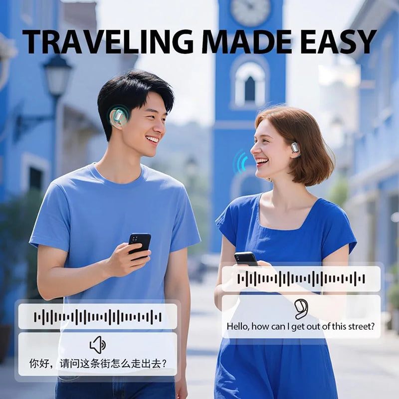 Translation Earbuds Real Time Translation Across 144 Languages 6 Modes With LCD Case