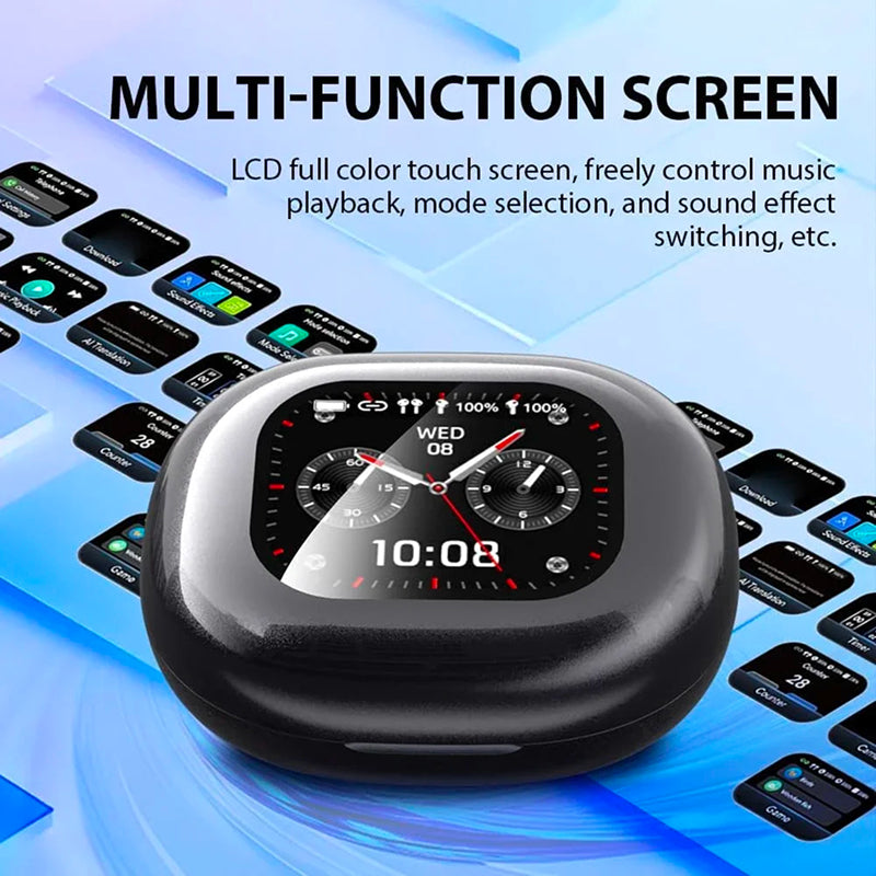 Translation Earbuds Real Time Translation Across 144 Languages 6 Modes With LCD Case