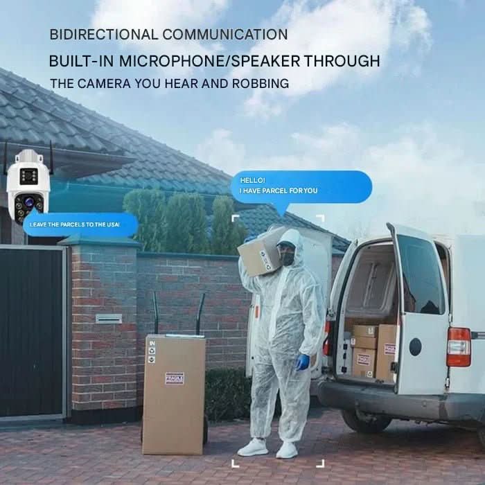 Guardian Eye 4K solární panel bezdrátová venkovní bezpečnostní kamera s 10x zoomem