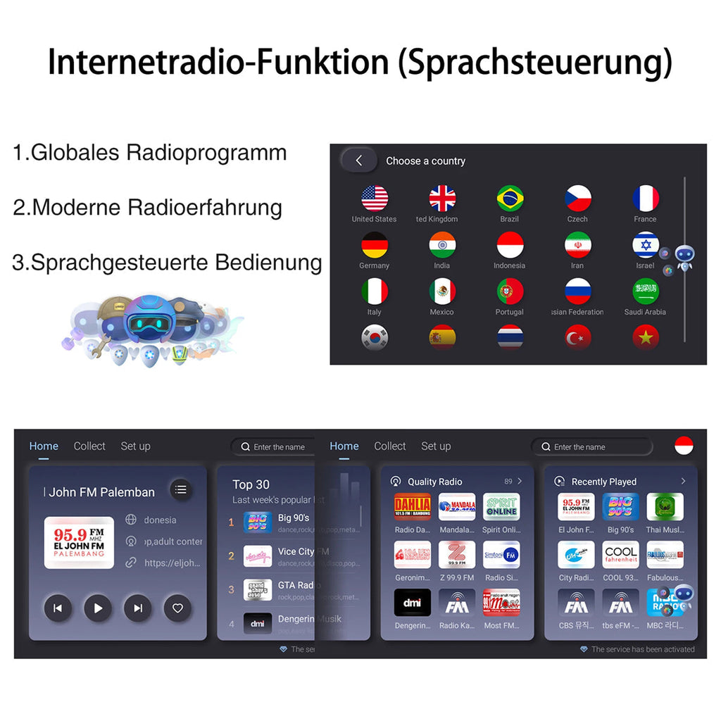 Sistema di navigazione wireless CarPlay con display da 10 pollici