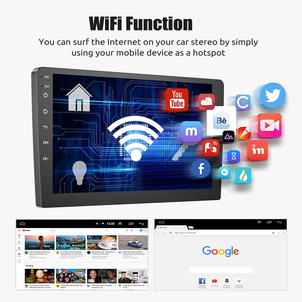 Sistema di navigazione wireless CarPlay con display da 10 pollici