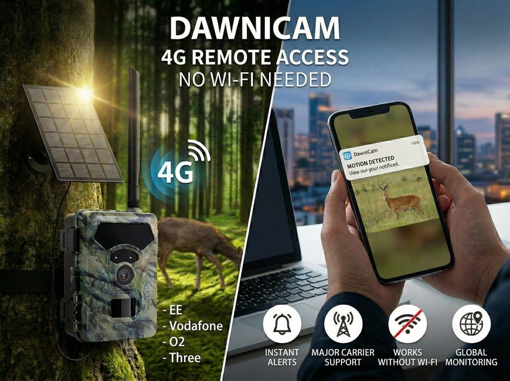 4G Solar Wildkamera mit 48MP Fotos und 1296P Video