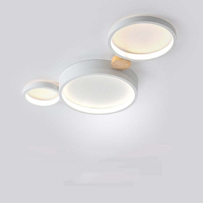 AstraLuma Ceiling Lamp With White And Gray Metal Finish