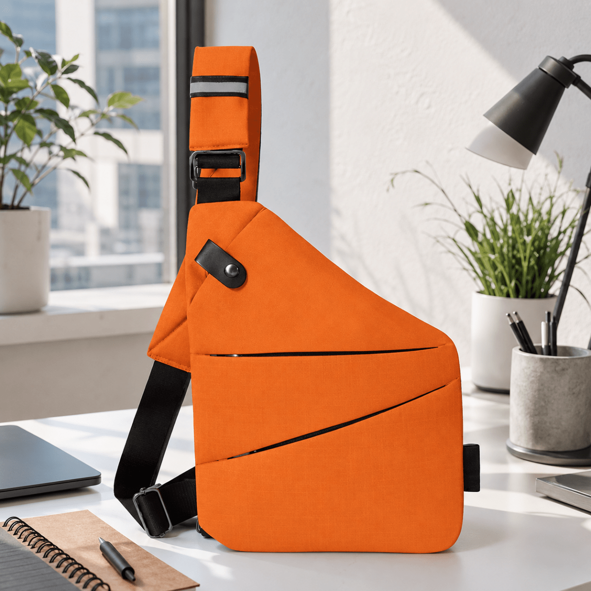 Bolso bandolera TRAVGUARD con protección RFID y diseño repelente al agua