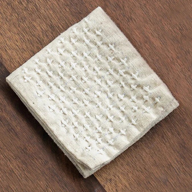 EARTHCHA Linen Dishcloth For Japanese Tea Ceremonies