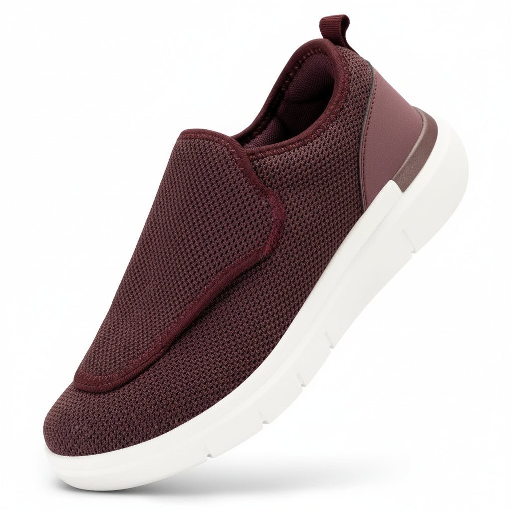 EASYPACE Extra breite Damen-Wanderschuhe mit Klettverschluss