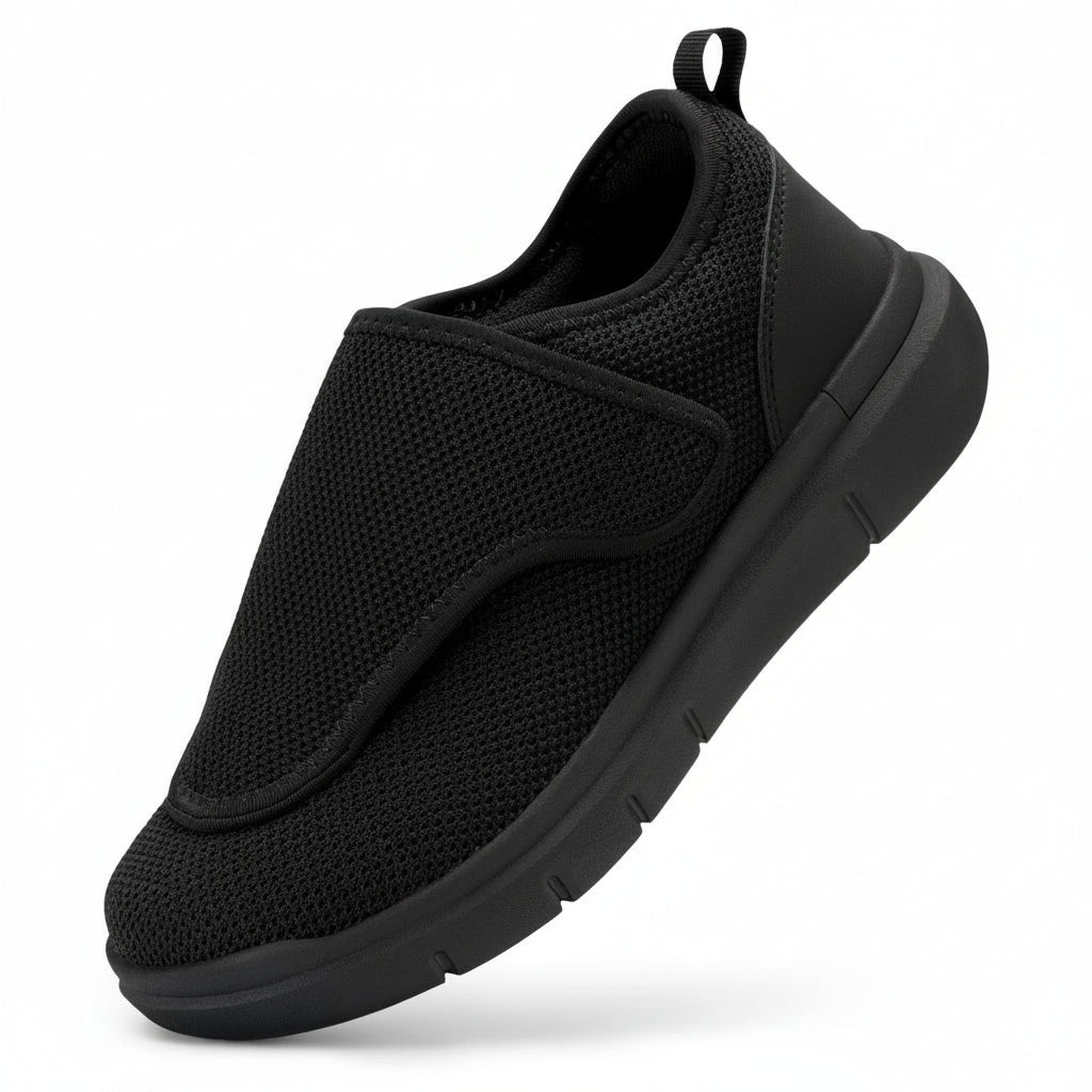 EASYPACE Extra breite Damen-Wanderschuhe mit Klettverschluss