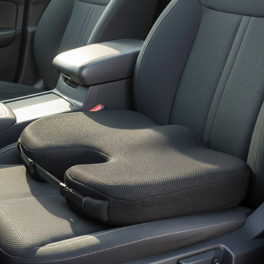 Polštář EASYSEAT Comfort pro úlevu kostrče s U tvarovanou paměťovou pěnou