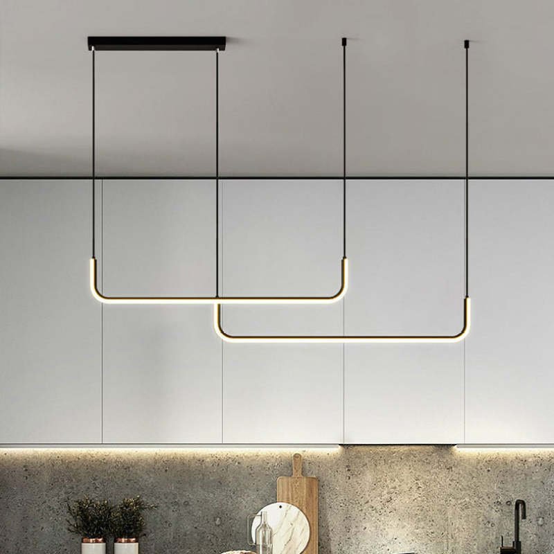 Elara Pendelleuchte mit elegantem Metall und Silikon