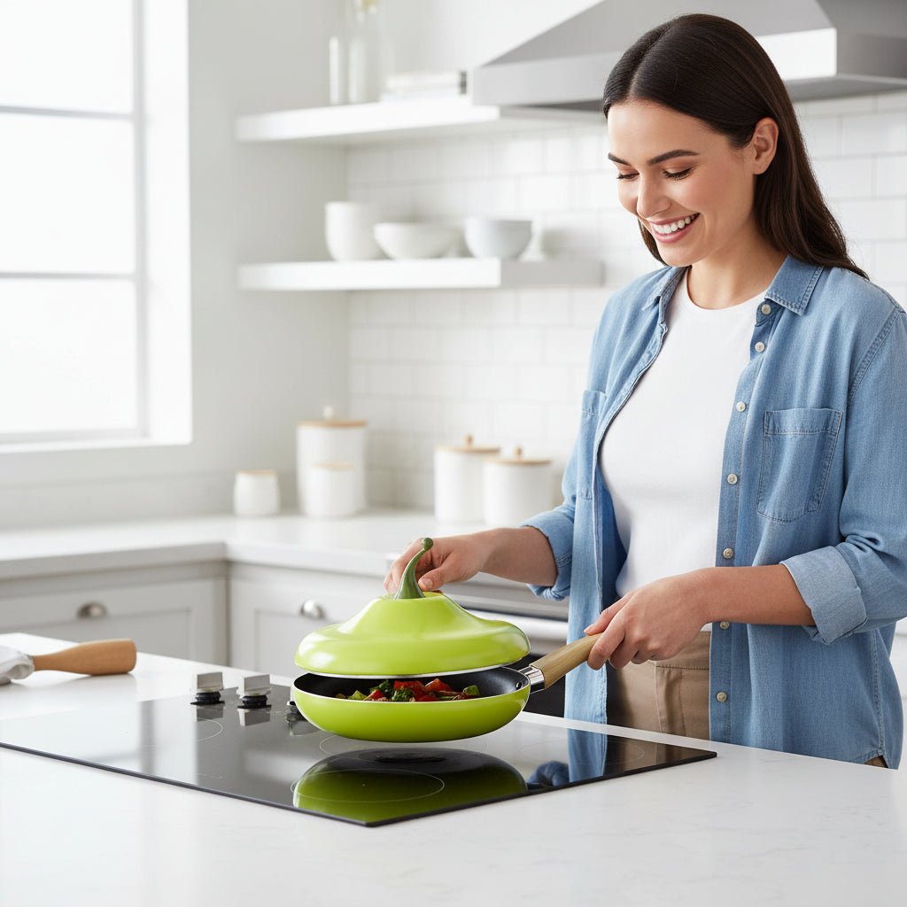 ECOFRY Nonstick keramisk stegepande til sundere og mere afbalanceret madlavning