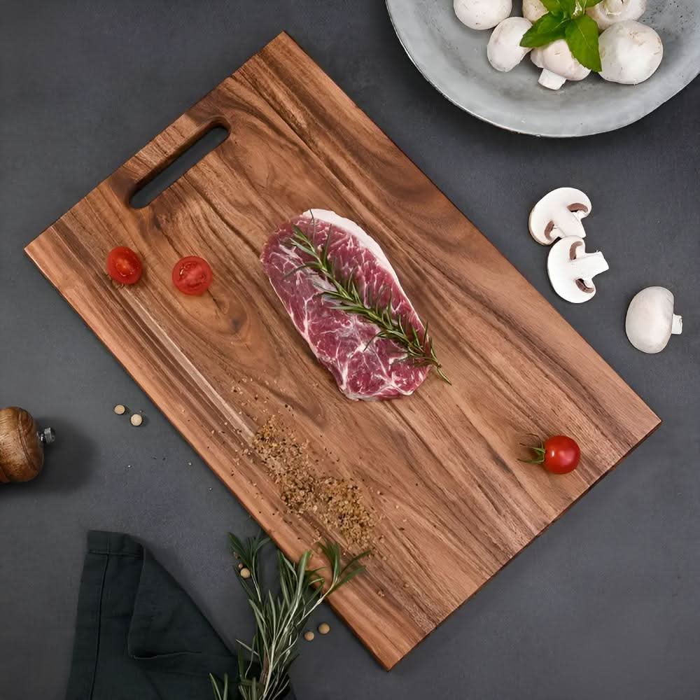 لوح تقطيع خشب الأكاسيا المستدام ECOSLICE للاستخدام اليومي في المطبخ