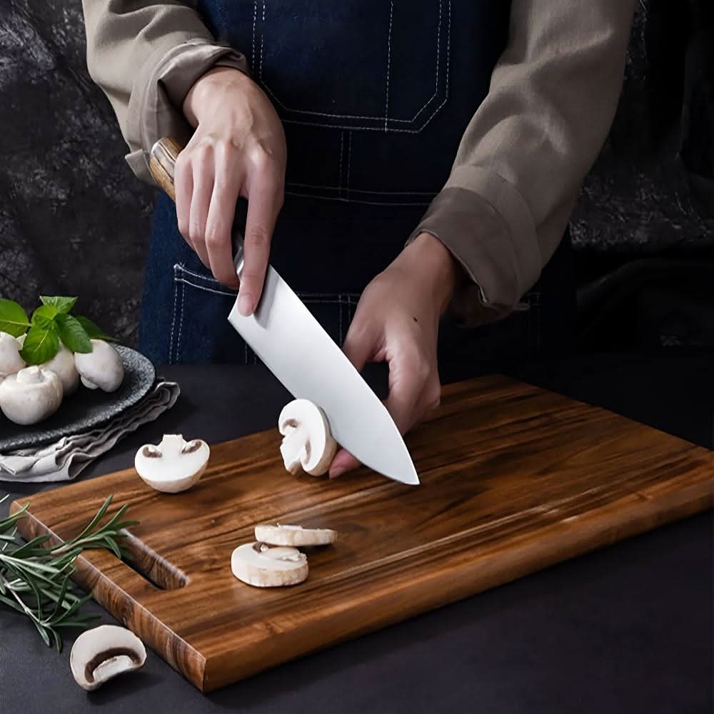 لوح تقطيع خشب الأكاسيا المستدام ECOSLICE للاستخدام اليومي في المطبخ
