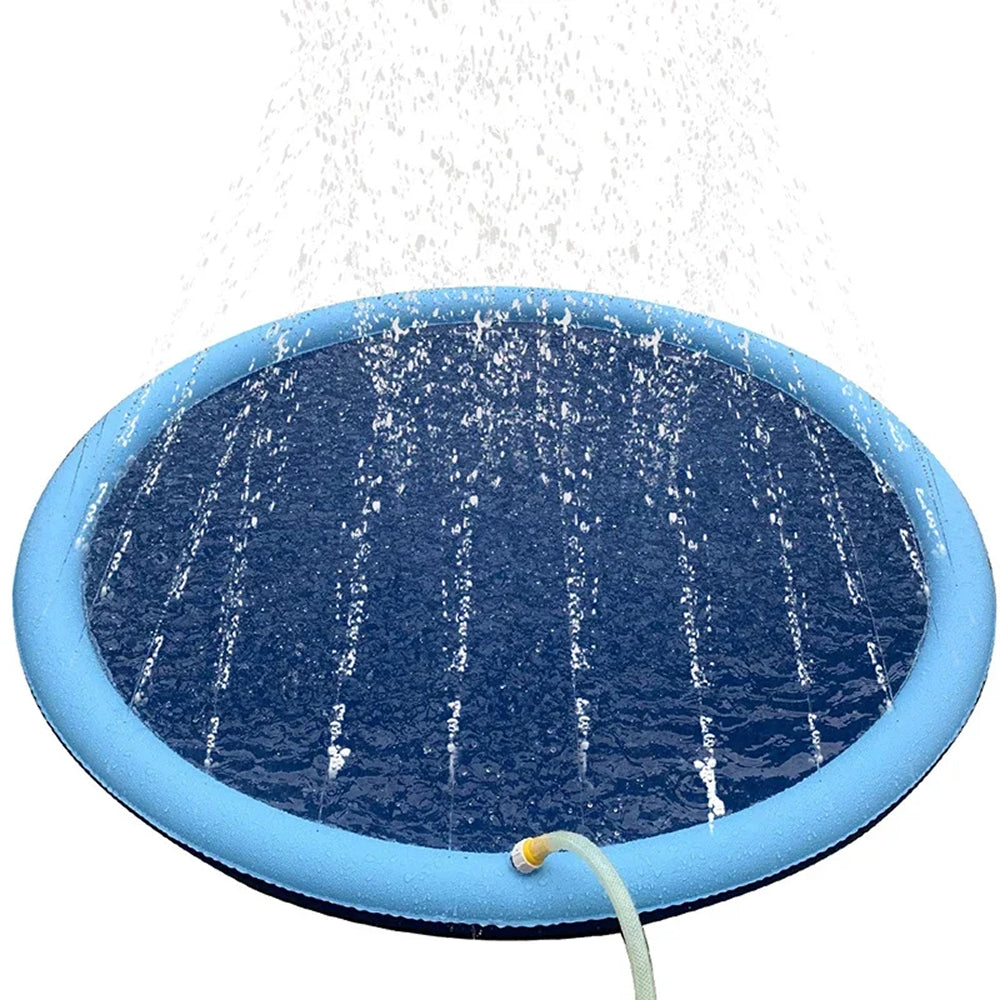 Tappetino d'acqua per animali domestici da esterno per divertenti giochi d'acqua in giardino