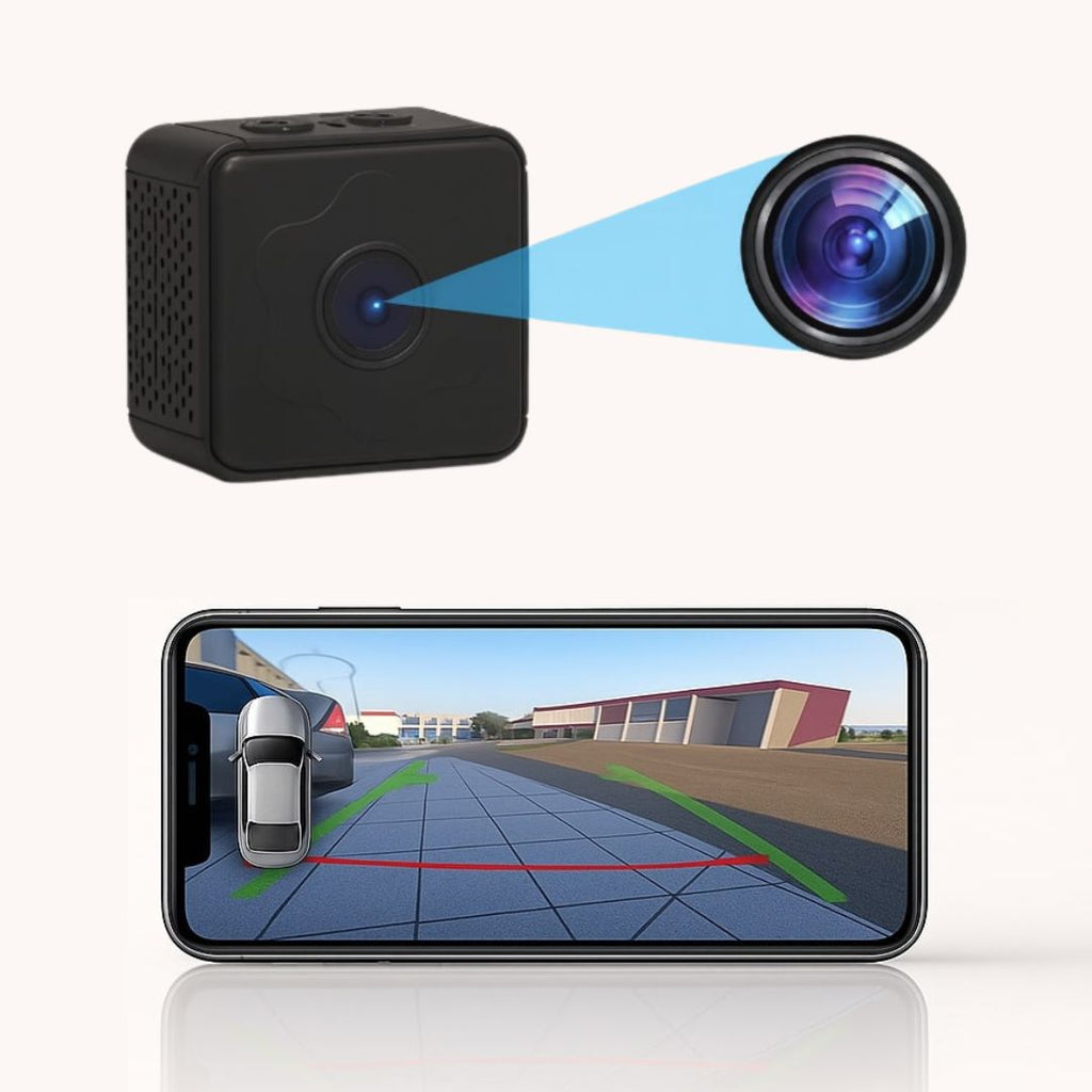 Caméra de stationnement sans fil avec vision nocturne et support magnétique