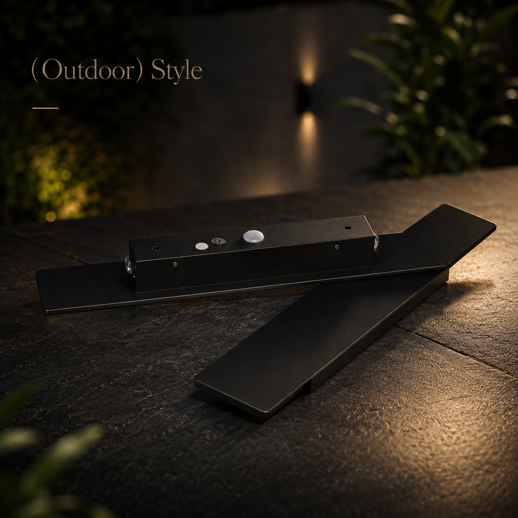 Compagnien LED Exterior Wall Light Slim Weatherproof Fixture