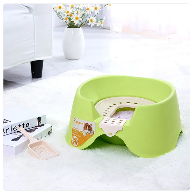 Hygienic Durable Cat Litter Tray With Scoop For Easy Cleaning