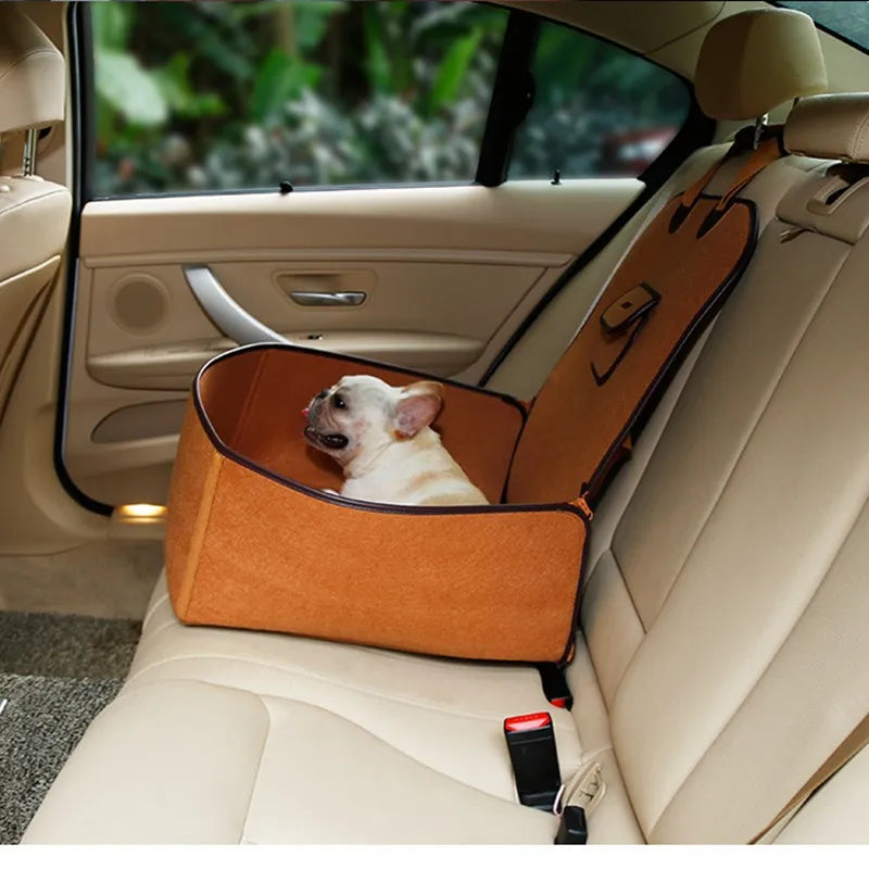 Comfortable Pet Car Seat For Dogs With Secure Fastening Strap