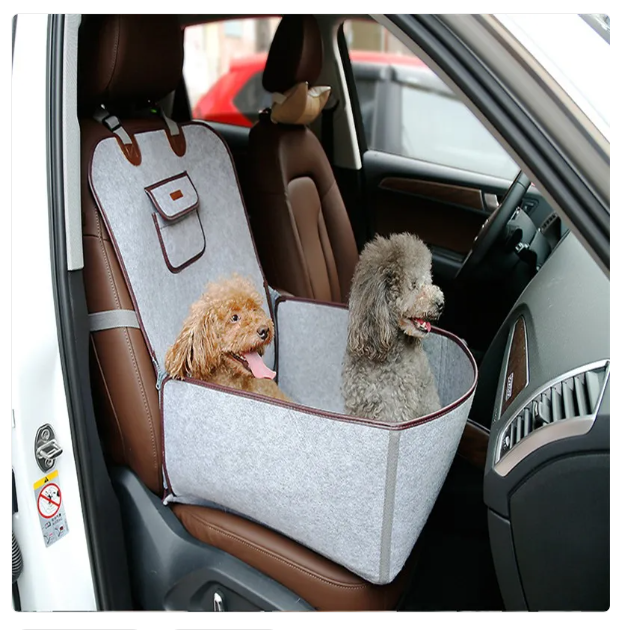 Comfortable Pet Car Seat For Dogs With Secure Fastening Strap