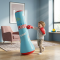 Kids Inflatable Punching Bag With Water Base And Soft Padding For Indoor And Outdoor Play