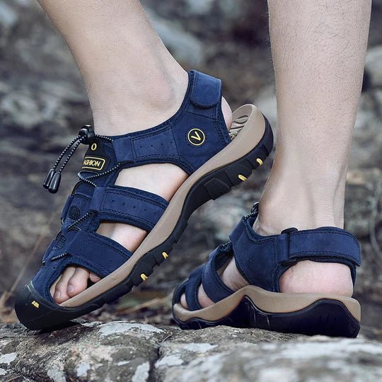 Sandales de marche pour homme EleganceUrban avec bout fermé et ajustement réglable