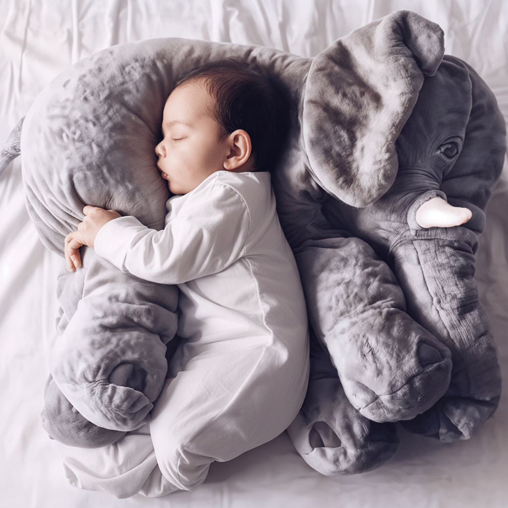 Elefant myk kosepute for babyer og barn, supermyk komfort