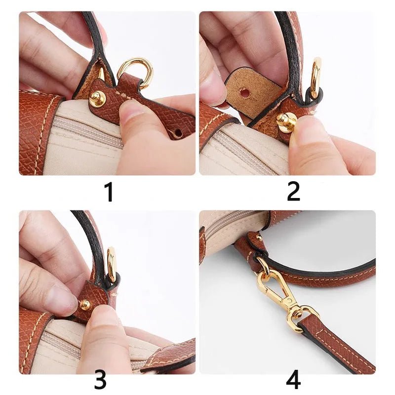 حزام جلد ELITESTRAP لحقيبة ميني لونشامب الطويلة