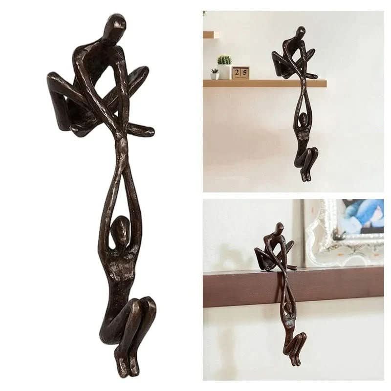 ETERNITY Skulptur Dekorativ Resinfigur Symboliserar Kärlek och Harmoni