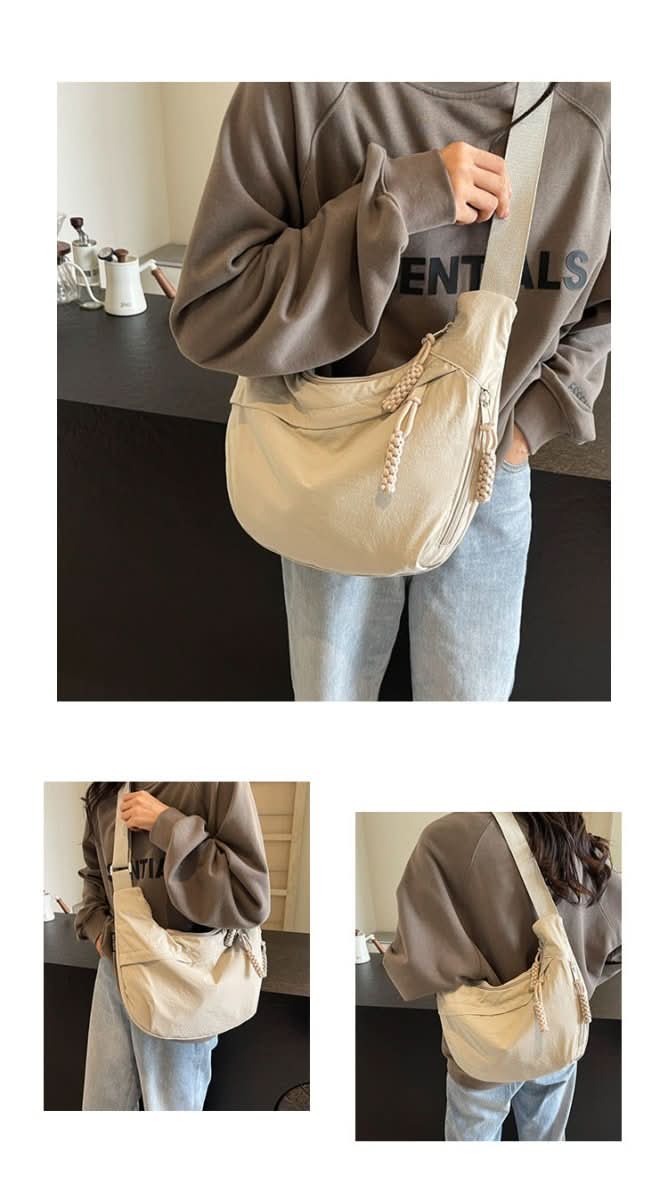 EVERCARRY nylon skulderveske med smarte rom for daglig bruk