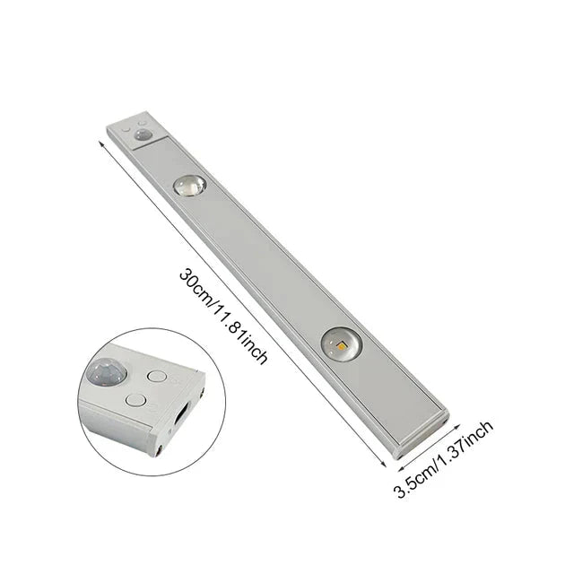 Trådløst smart LED-armatur med bevegelsessensor for huseiere