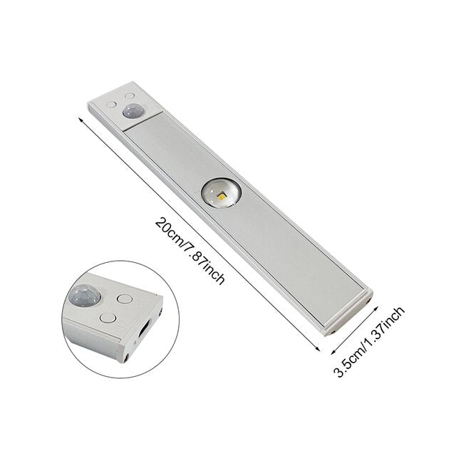 Trådløst smart LED-armatur med bevegelsessensor for huseiere