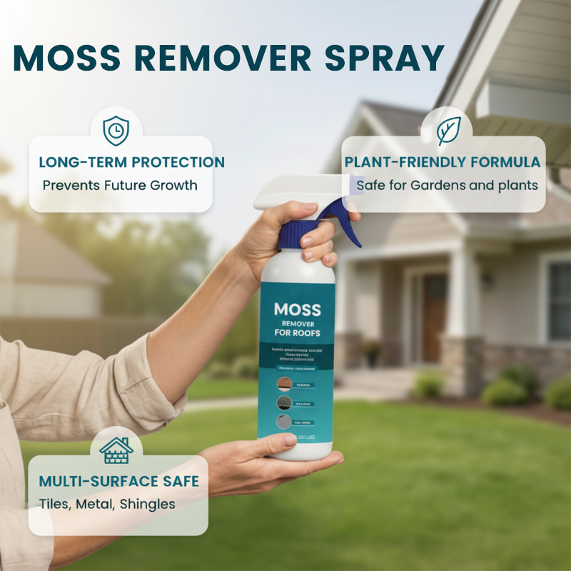 Moss And Algae Roof Cleaner 120ml Spray Suitable For Any Roof Type