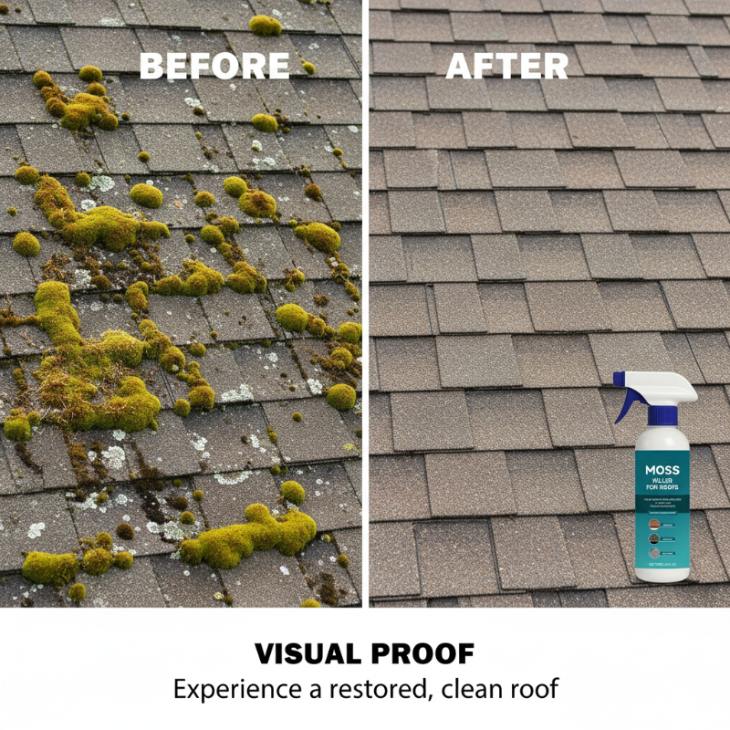 Moss And Algae Roof Cleaner 120ml Spray Suitable For Any Roof Type