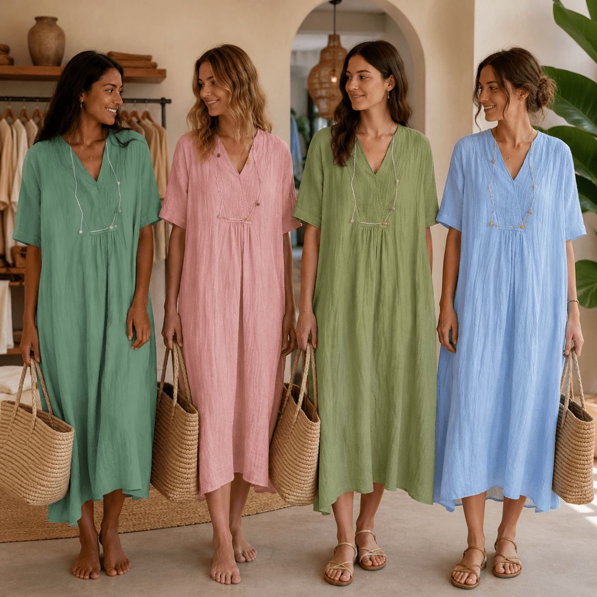 Ariadress Flowing Summer Dress With Light Everyday Comfort