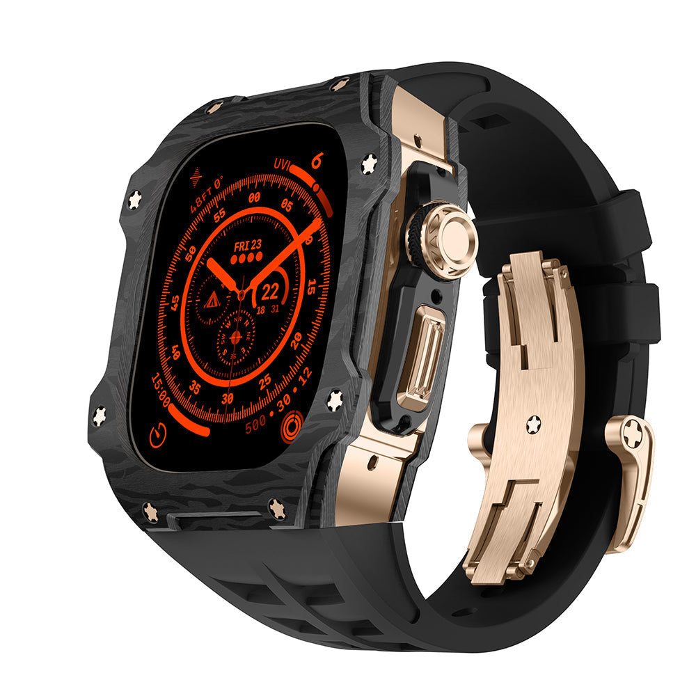 Apple Watch Ultra Case In Carbon Fiber RM7015 Titanium Edition
