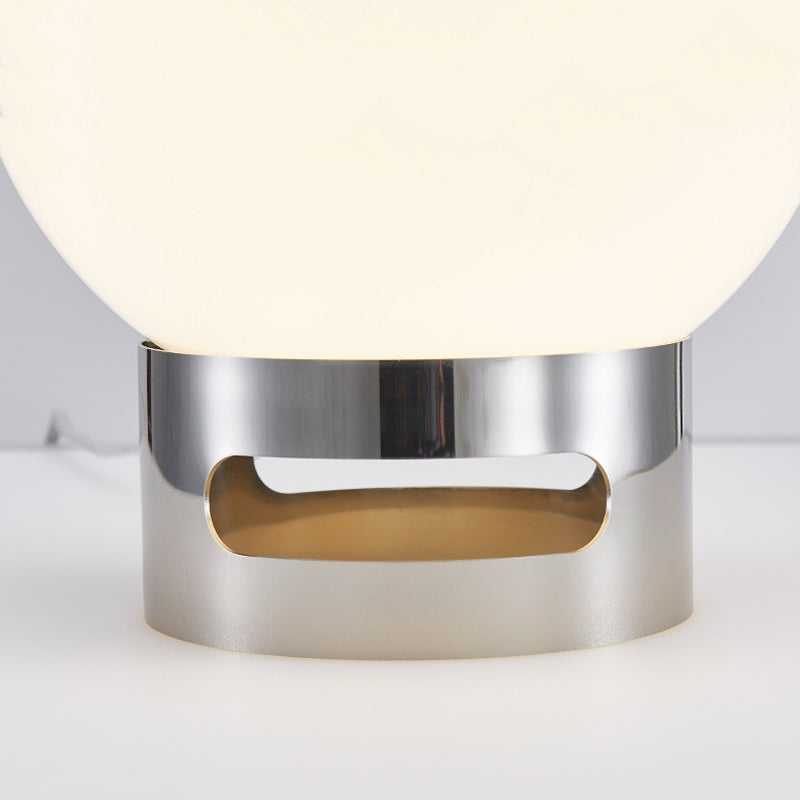 Lucette Fransk Opalglas Bauhaus Bordslampa för Sovrum