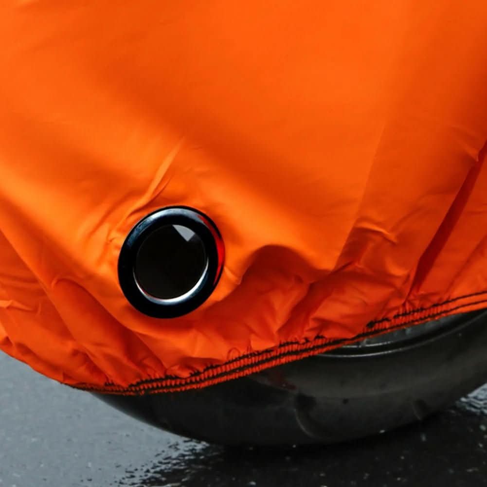 Water-Resistant Motorcycle Cover With UV Protection And Reflective Stripes