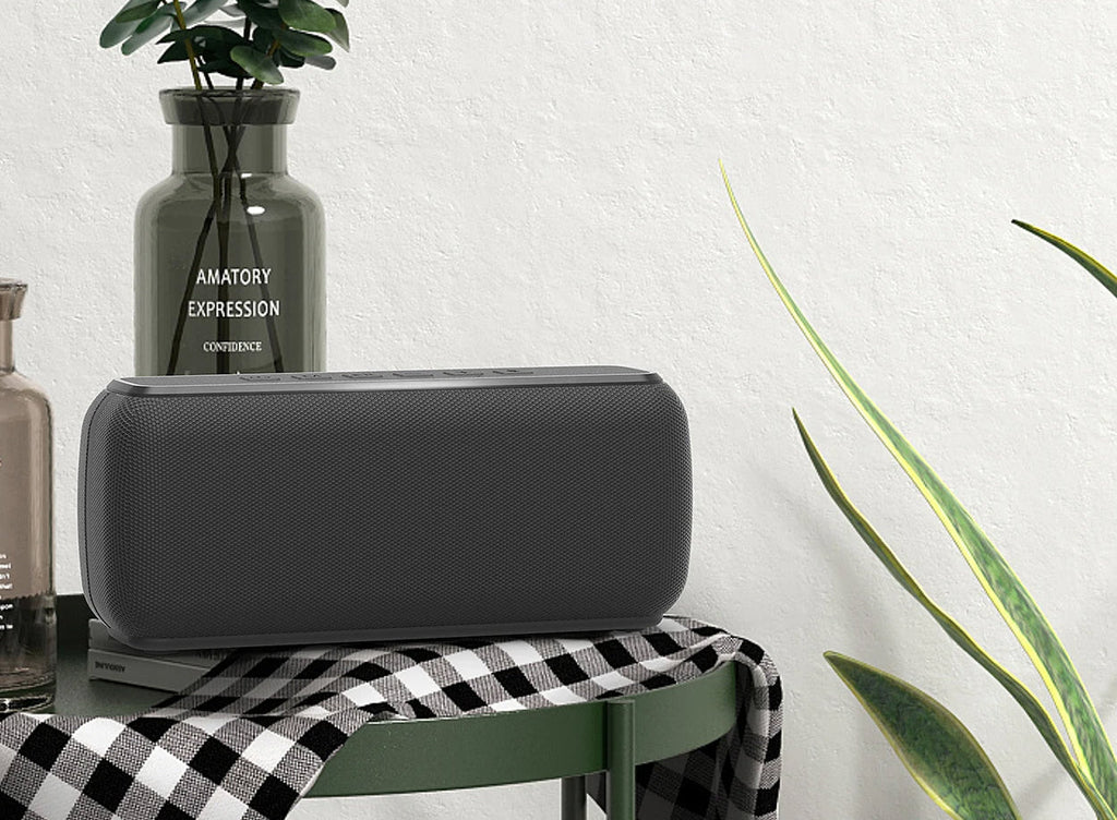 Venkovní reproduktor do každého počasí, 60W, 6600mAh, 15 hodin přehrávání, vodotěsný IPX5, TWS párování